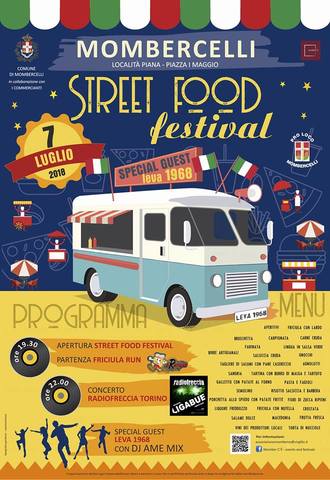Street Food Festival speciale LEVA 1968 - 7 luglio 2018